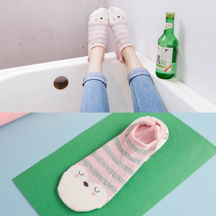 Cartoon cute cotton female socks