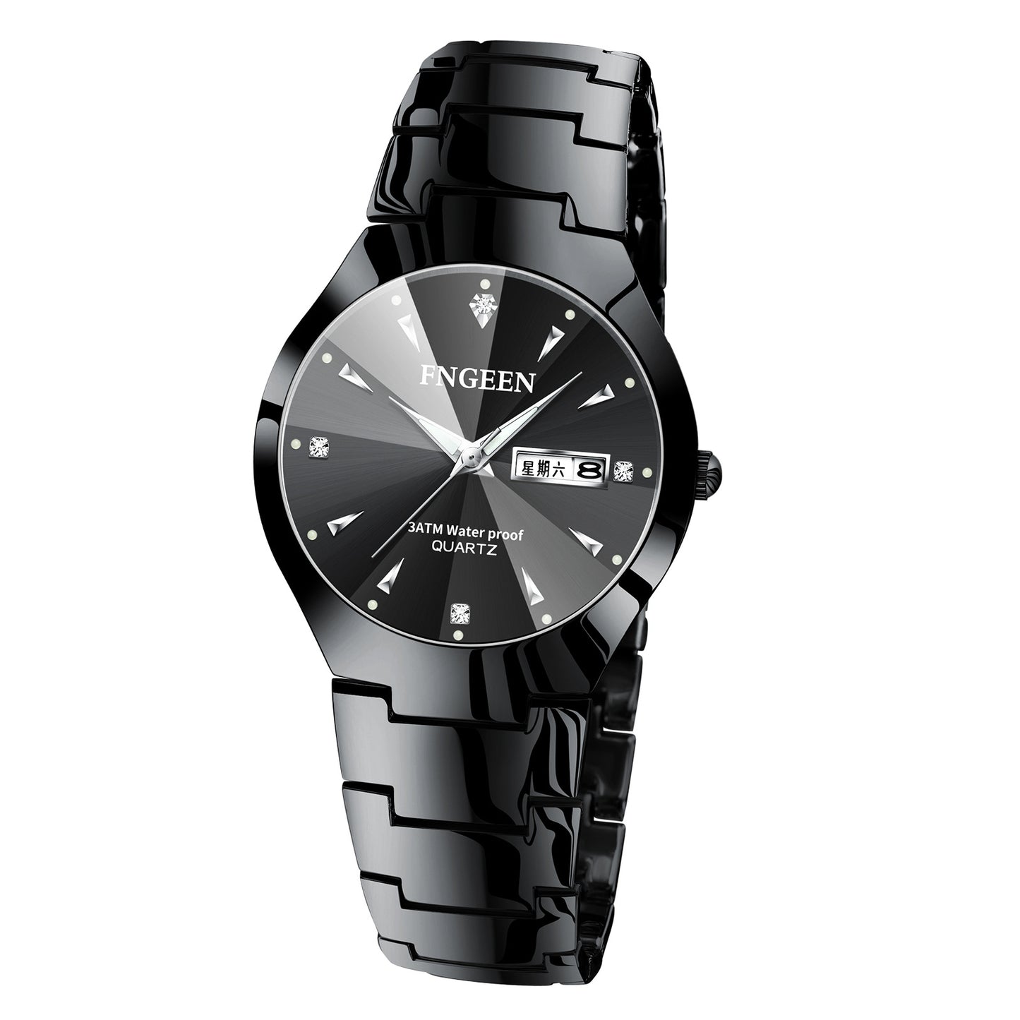 Couple waterproof ultra-thin quartz watch