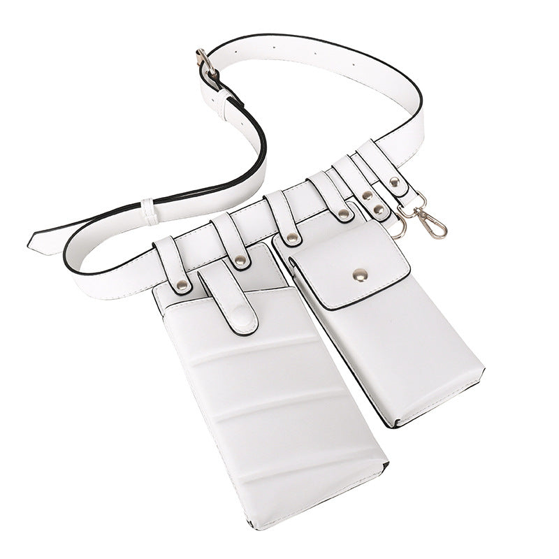 Belt Mesh Red Keychain Belt Bag