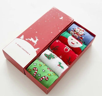 winter cute adault Christmas cotton socks women newyear gift