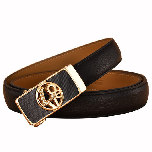 Automatic buckle casual all-match Korean belt