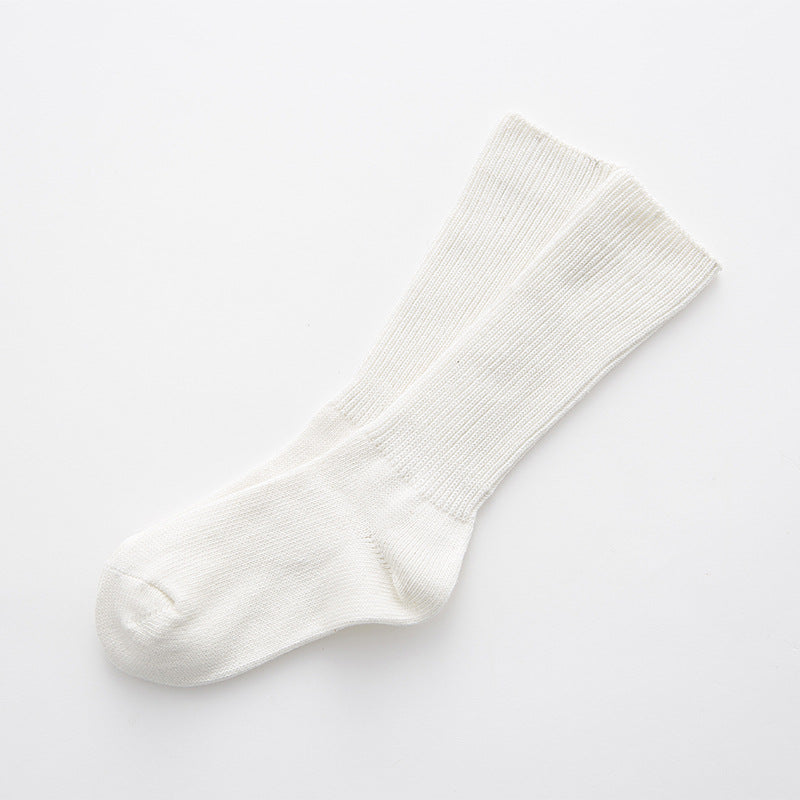 Double needle pile socks