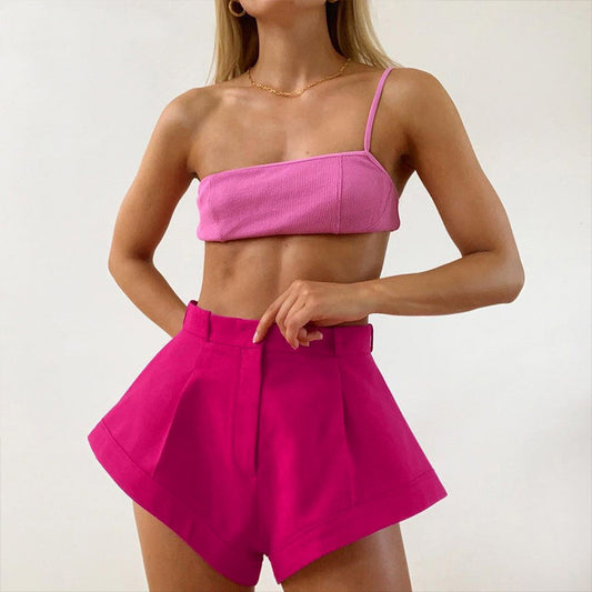 Flash high waist hot pants
