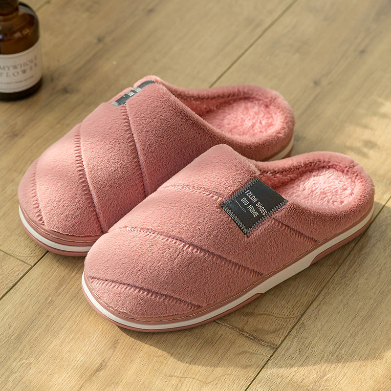 Home winter cute bag with cotton slippers