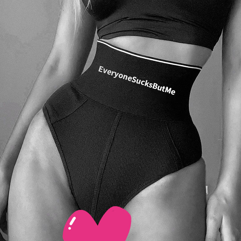 Sports style letter waist slim underwear