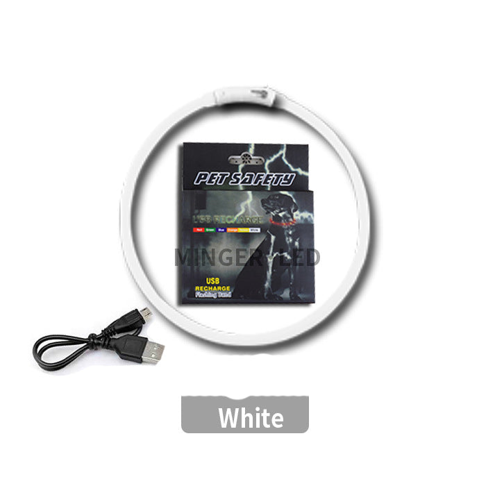LED pet light collar