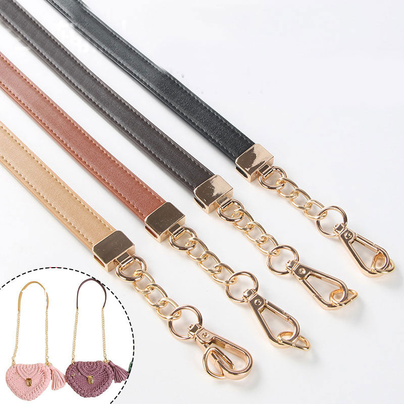 PU High-grade Light Gold Chain Handmade Cloth Diy Bag With Accessories