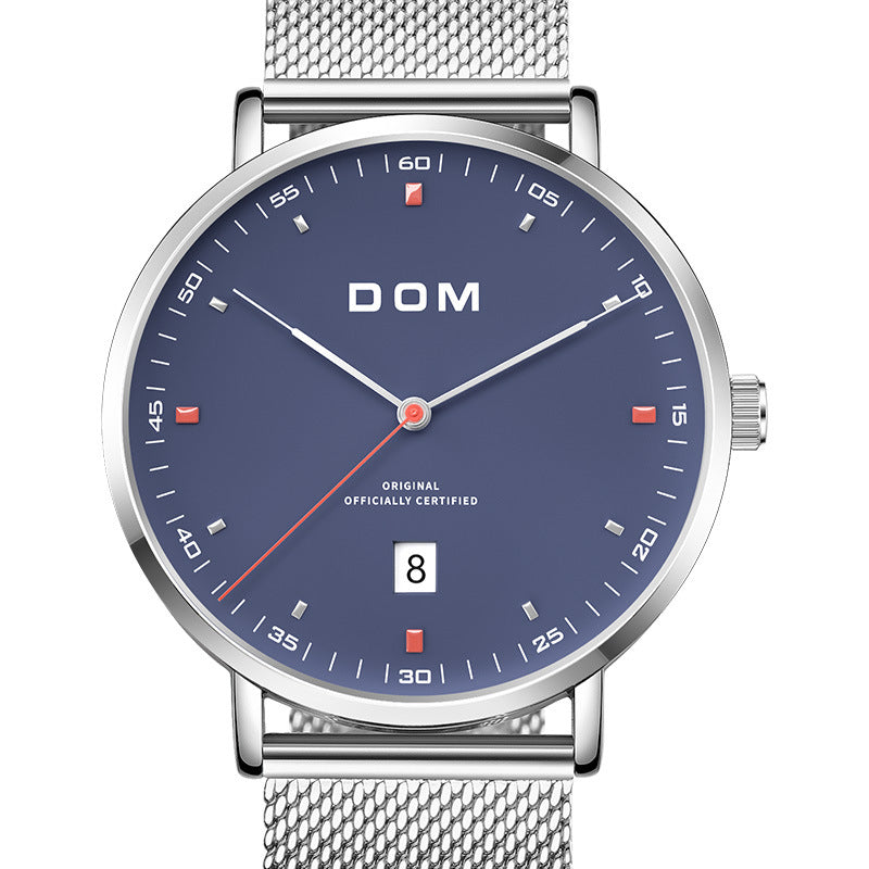 Simple fashion waterproof men's watch