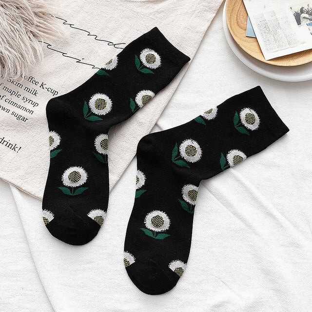 Single needle tube socks
