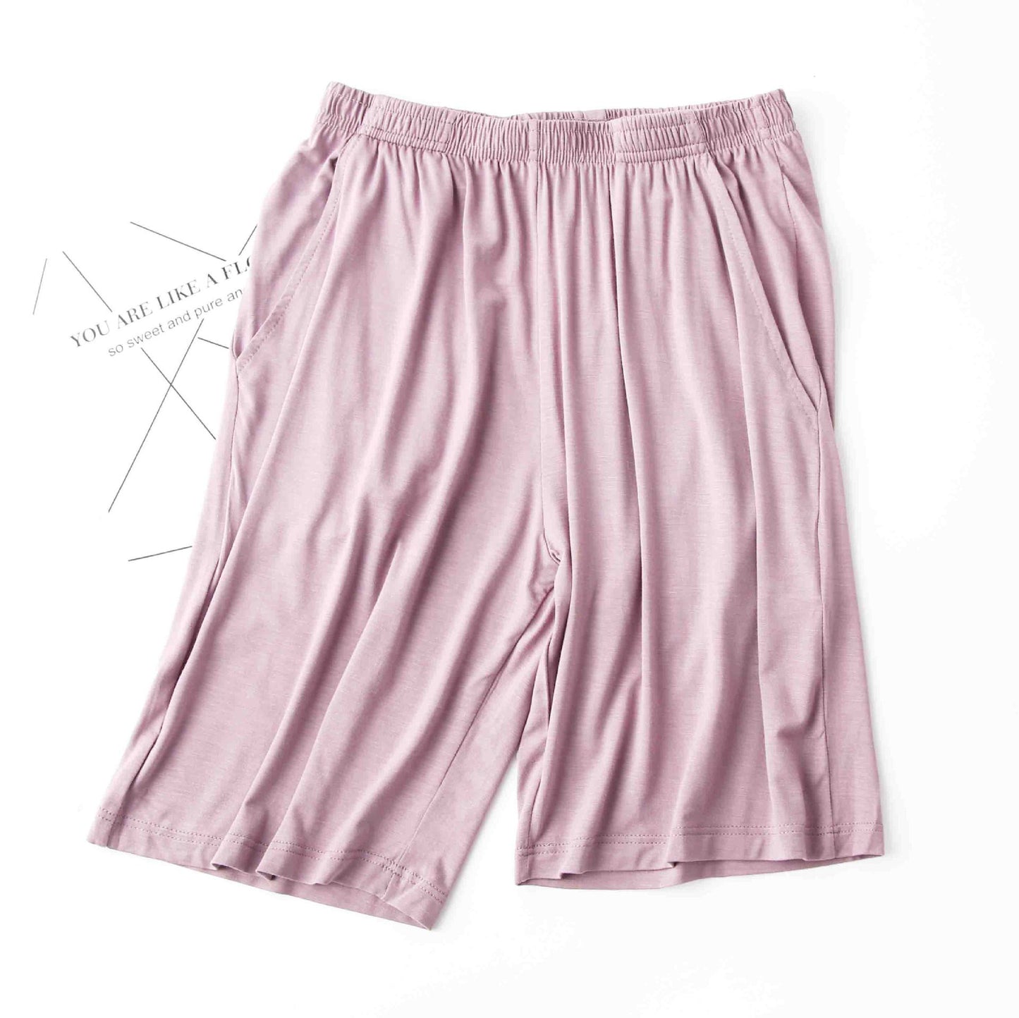 Modal Women's Summer Thin Loose Pajama Pants Shorts