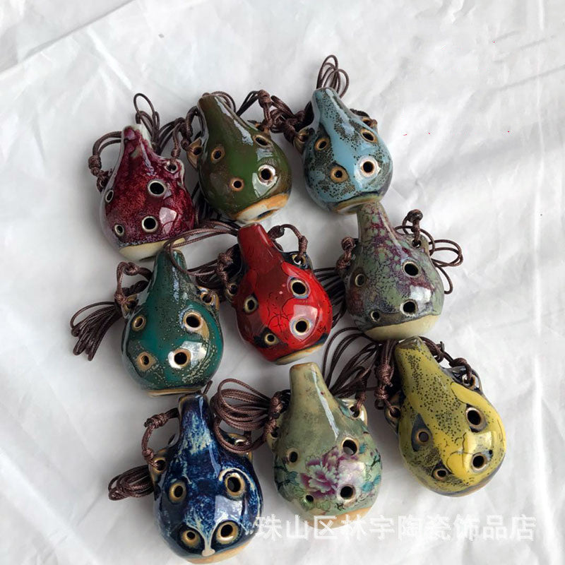 Multi tone ceramic Whistle Flute
