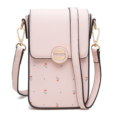 Printed Buckle Vertical Square Shoulder Bag Fashion