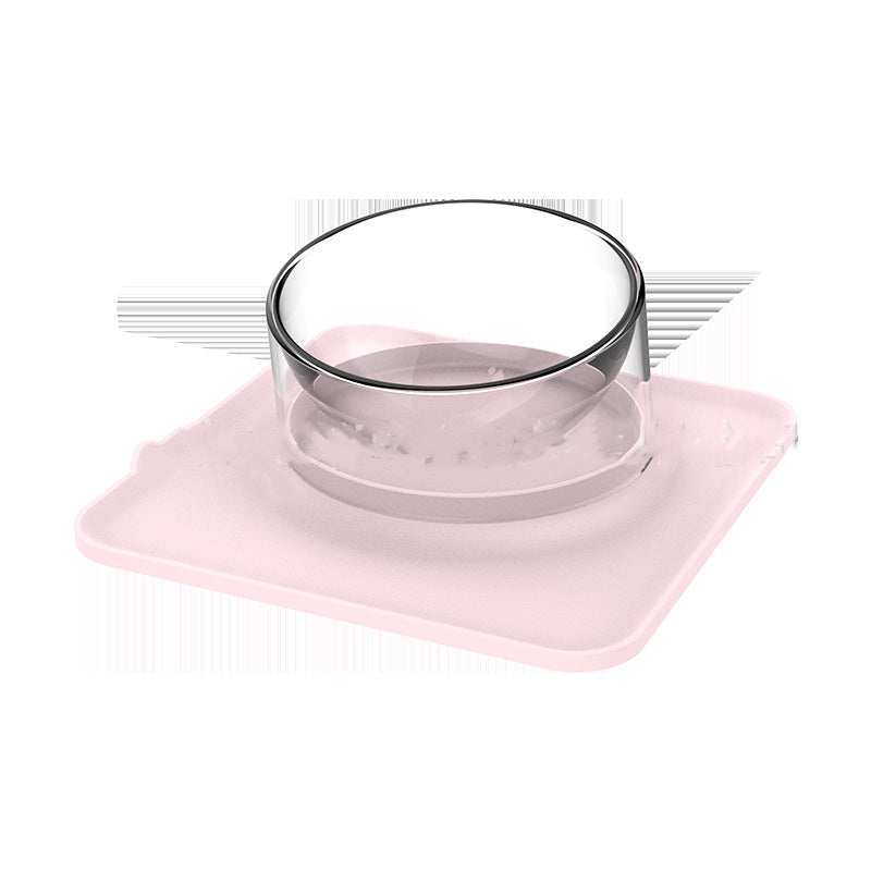Aiwo (aiwo) pet anti overflow and anti overturning mat with inclined mouth single bowl cat bowl dog bowl water bowl