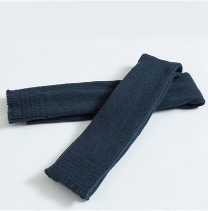 Step over the knee and pile up leg warmers