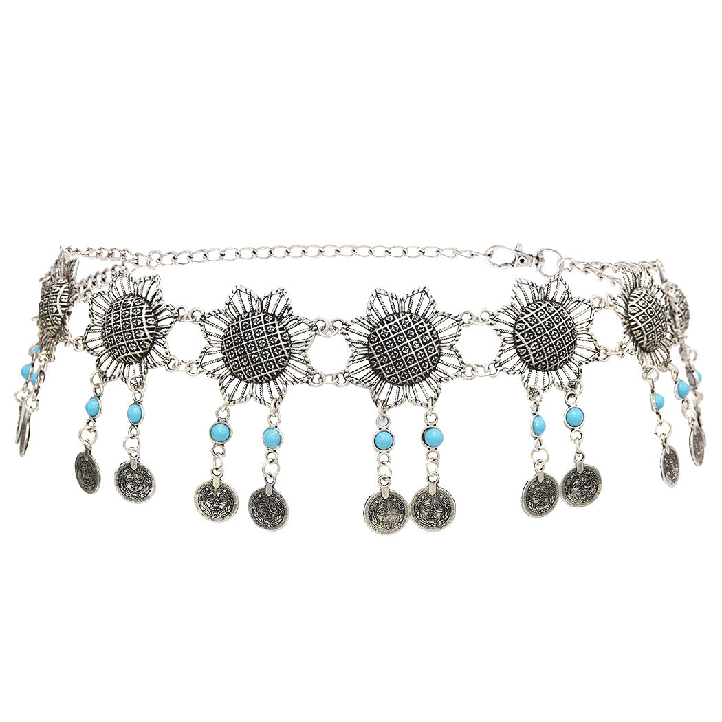 Belly dance coin tassel waist chain
