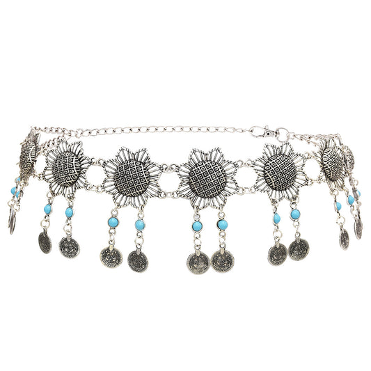 Belly dance coin tassel waist chain