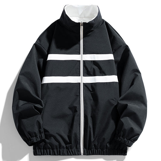 Double-sided Autumn Stand Collar Jacket For Men