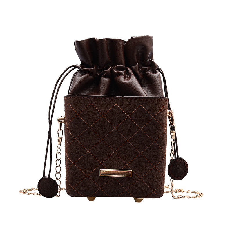 Western style shoulder bag texture messenger bag