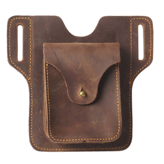 Sports running mobile phone storage waist bag leather