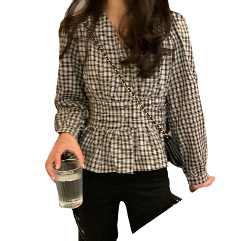 Spring Retro Sweet Style All-matching Top