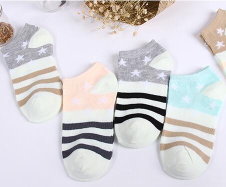 Socks children's socks light socks cartoon low help summer polyester cotton thin anti slip stealth stealth ship socks female wholesale