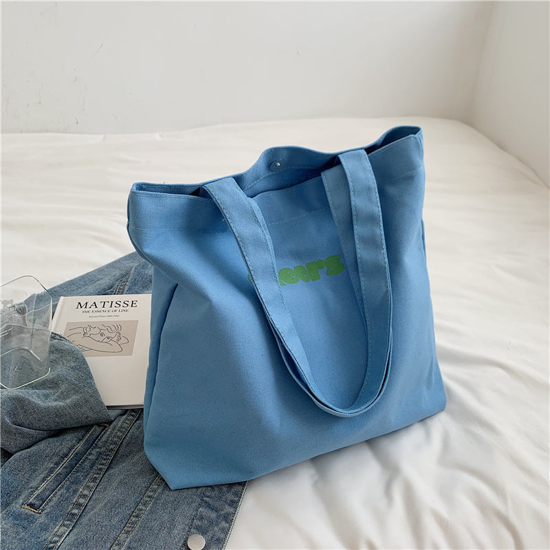 Japanese Lazy Style Large Capacity Carrying Canvas Shoulder Bag