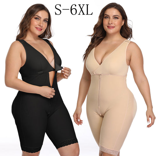 One-piece waist-length hip shapers