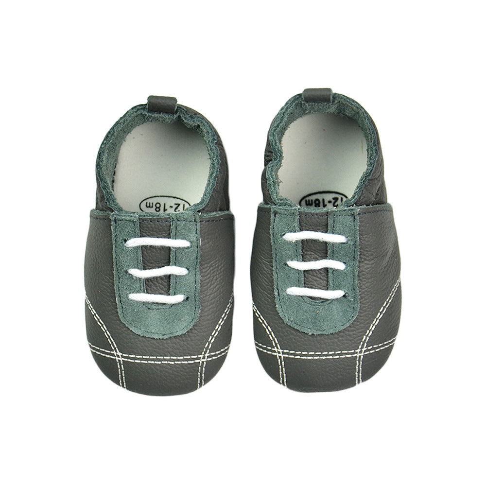 Baby's Cow Hide Shoes Soft Bottom Toddler
