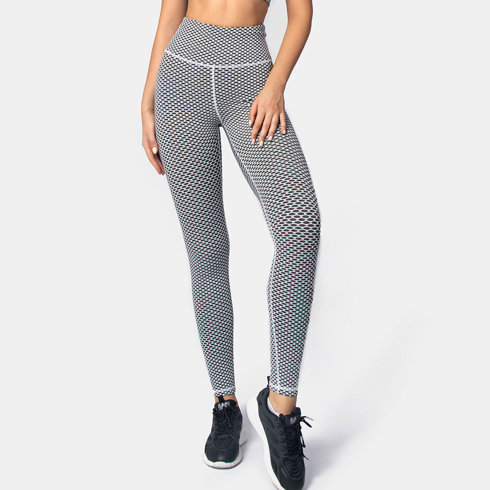 Summer New Quick-drying 3D Jacquard Women's Sports Tights