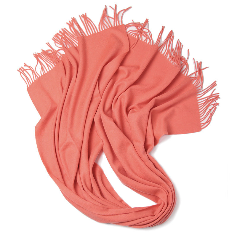 Wool solid color scarf