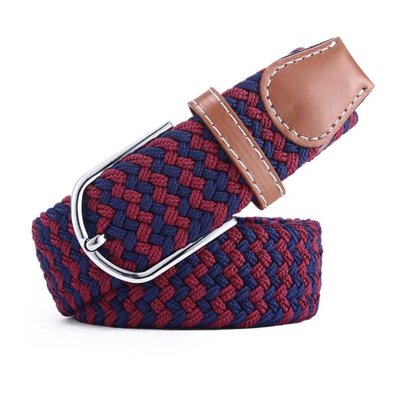 Canvas stretch woven belt