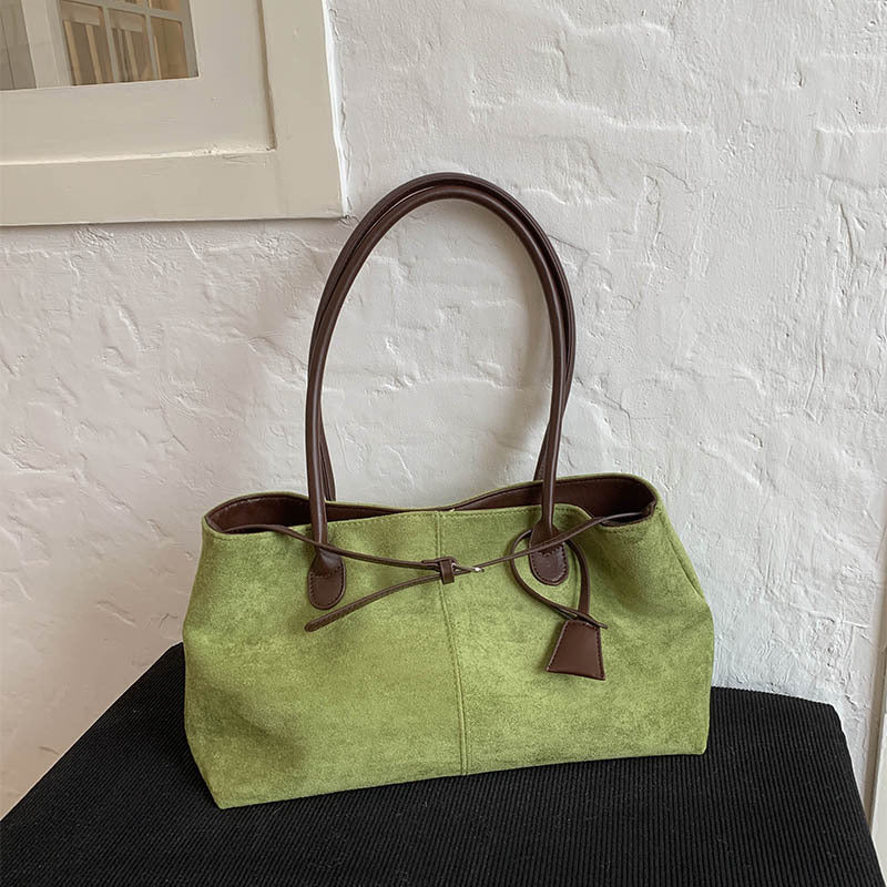 Retro Matte Leather Handbag Fashion Style