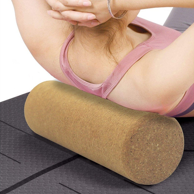Kork Yogastav Cylindrisk Massage Massager Aksel Ikke-skæl Pilates Yoga Søjle