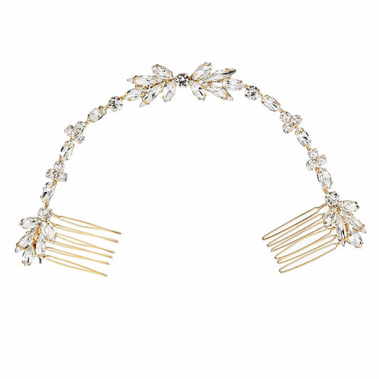 Crystal soft chain hair comb