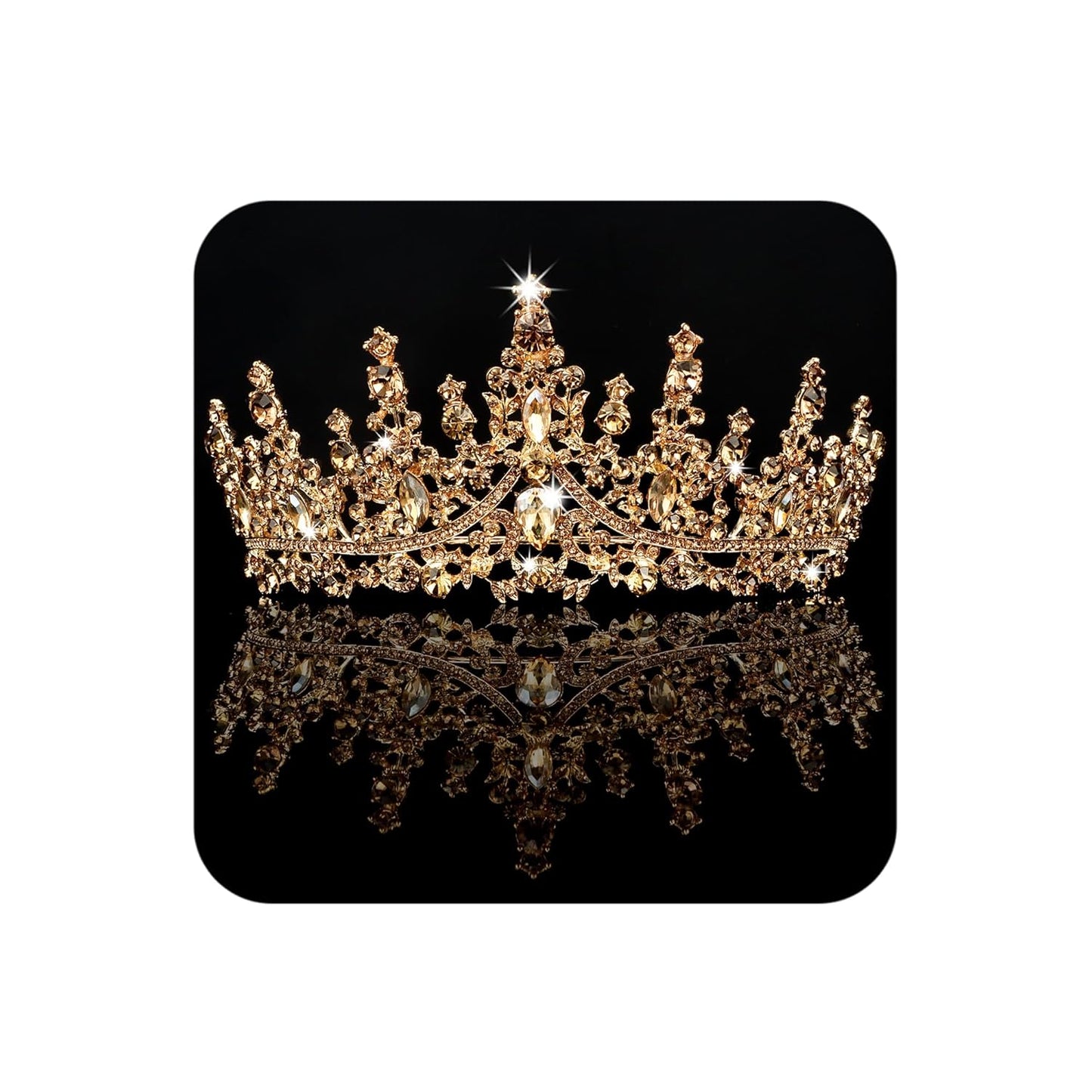 Silver Tiara and Crown for Women Crystal Queen Crowns Rhinestone Princess Tiaras for Girl Bride Wedding Hair Accessories for Bridal Birthday Party Prom Halloween Cos-Play Costume Christmas