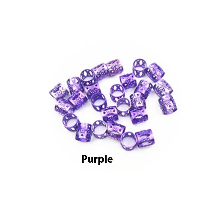 Braid Special Hair Ring Hair Clip Flower Bead Tube African Twist Hair Accessories Hollow Ring