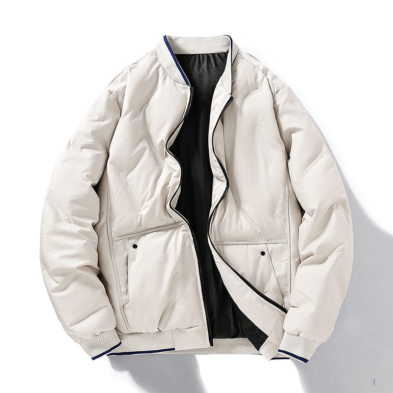 Couple's Cotton-padded Clothes Fashion Trend Loose Thickening Keep Warm Stand-up Collar Cotton-padded Clothes