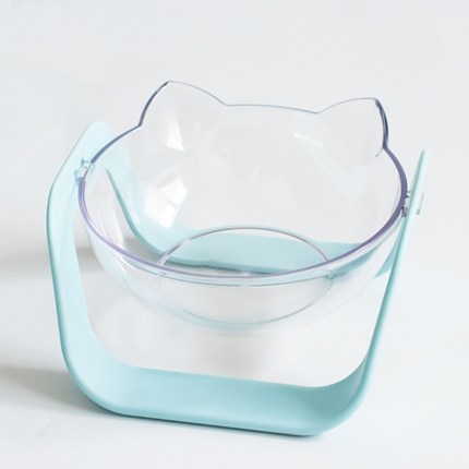 Transparent cat bowl