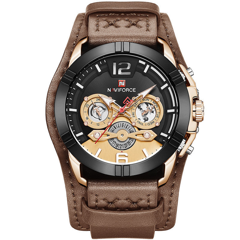Waterproof sports quartz watch