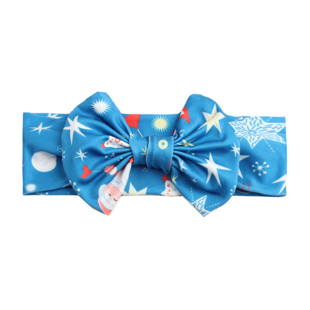 Bow print headband