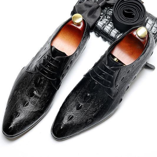 First layer cowhide plus size men's shoes