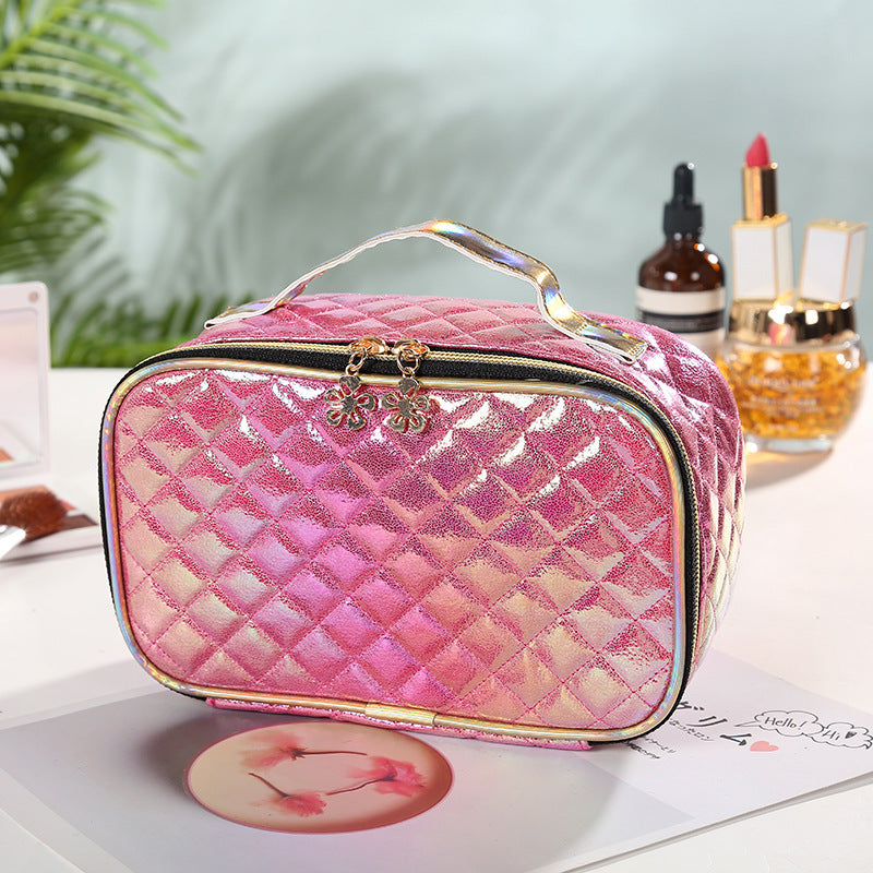 Magic Color Storage Bag Portable Rhomboid Lattice