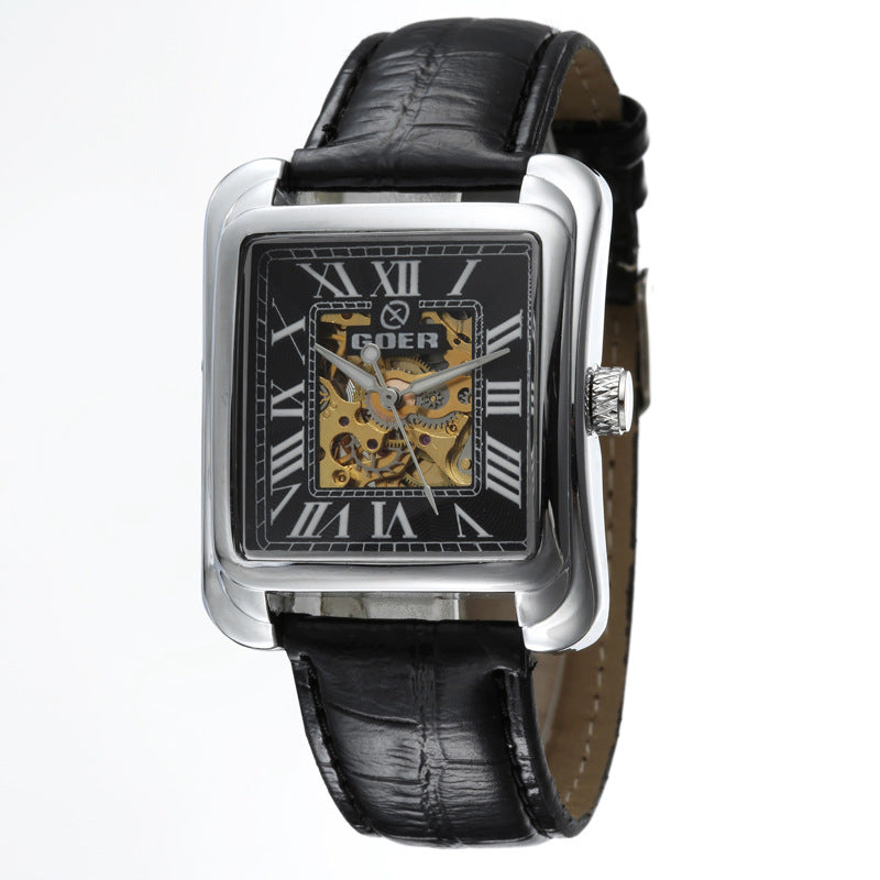Automatic skeleton mechanical watch