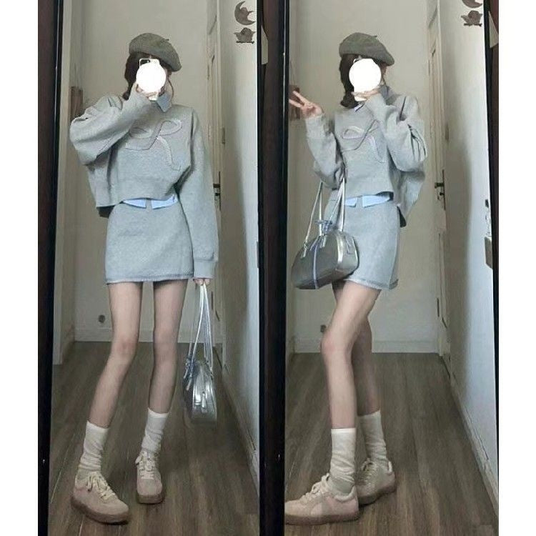 Preppy Style Full Set Dress Autumn New Style