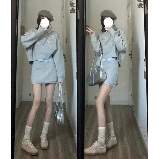 Preppy Style Full Set Dress Autumn New Style