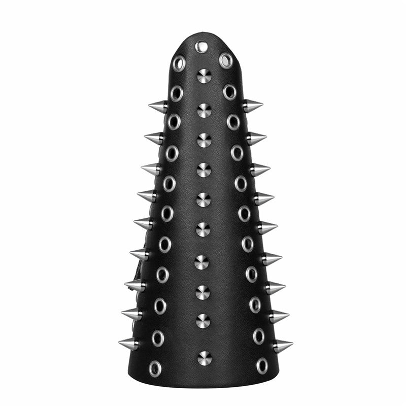 Læderarmbånd med metaldetaljer
