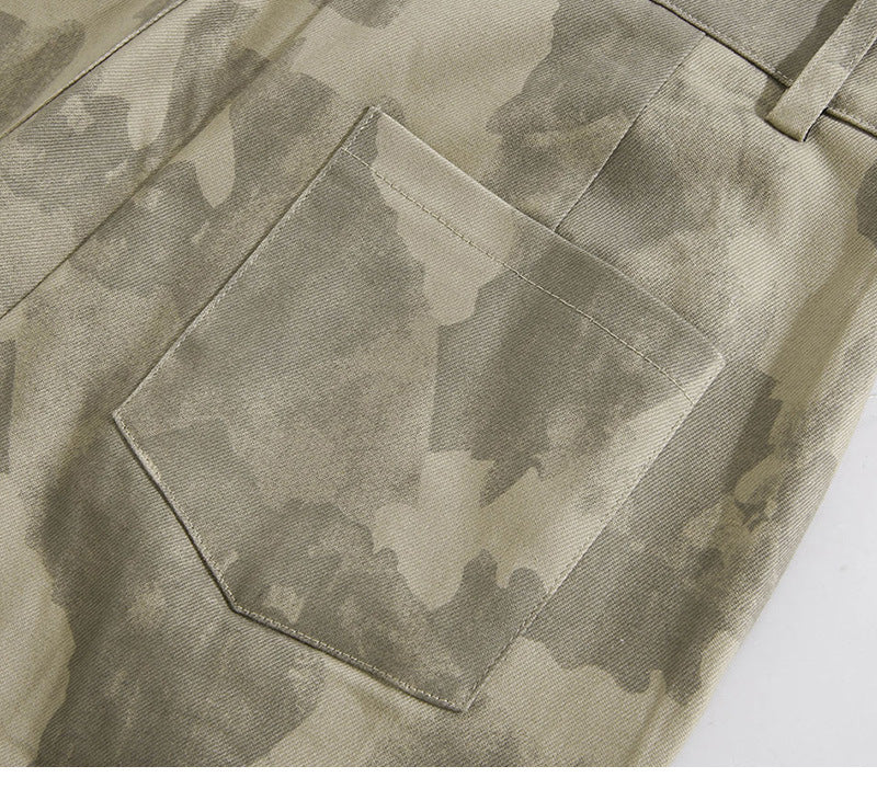 Women's Trendy Tie Dye High Waist Trousers Slim Fit