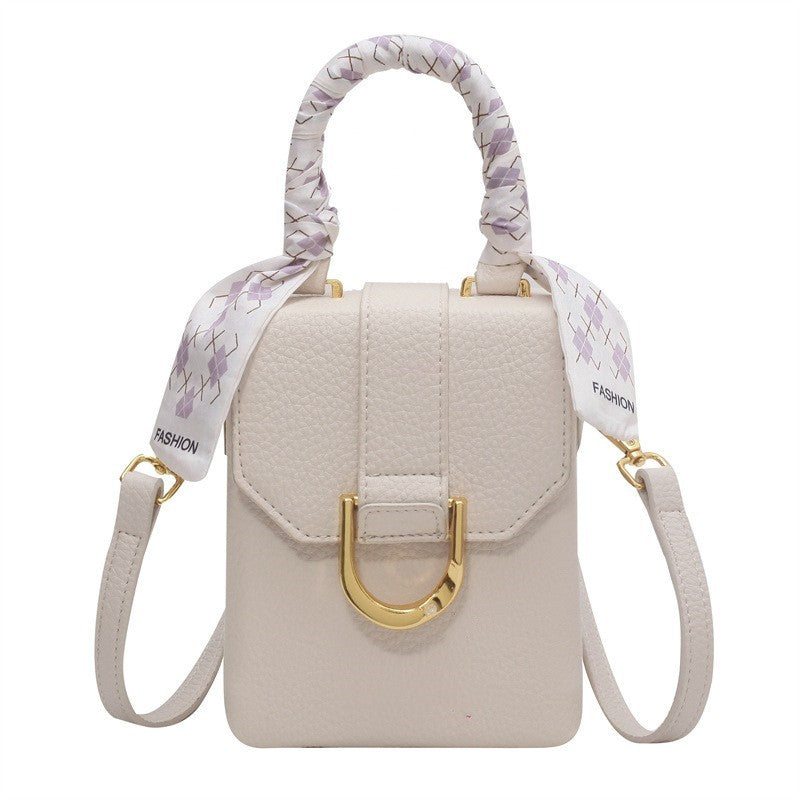 Nyt Fashion Halstørklæde Dekoration Håndtaske Dame Alsidig Crossbody