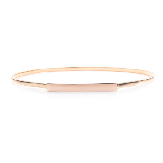 Metal ladies all-match spring elastic thin belt
