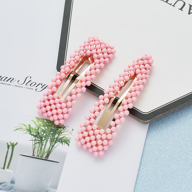 colorful pearl hairpin
